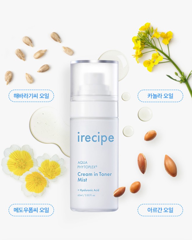 [ irecipe ] Aqua Phytoplex Cream in Toner Mist 60ml