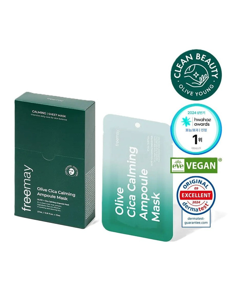[ FREEMAY ] Olive Cica Ampoule Mask 27ml