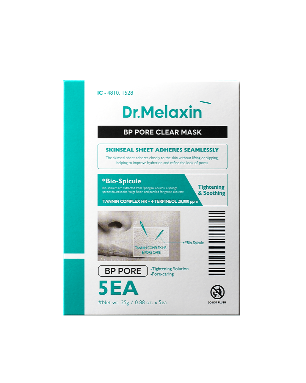 [ Dr.Melaxin ] BP Pore Clear Facial Mask 25g 5EA