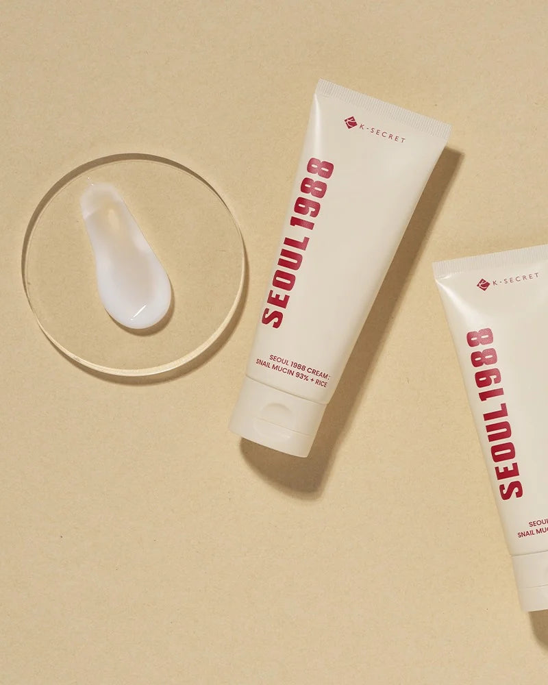 [ K-SECRET ] SEOUL 1988 Cream : Snail Mucin 93% + Rice 100ml