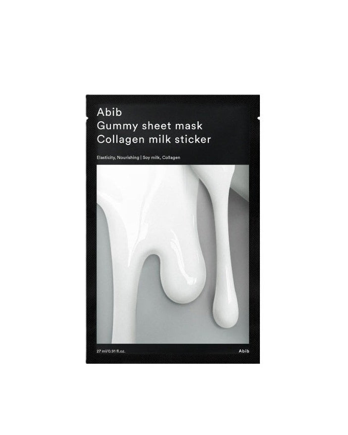 [ Abib ] Gummy Sheet Mask Collagen Milk Sticker