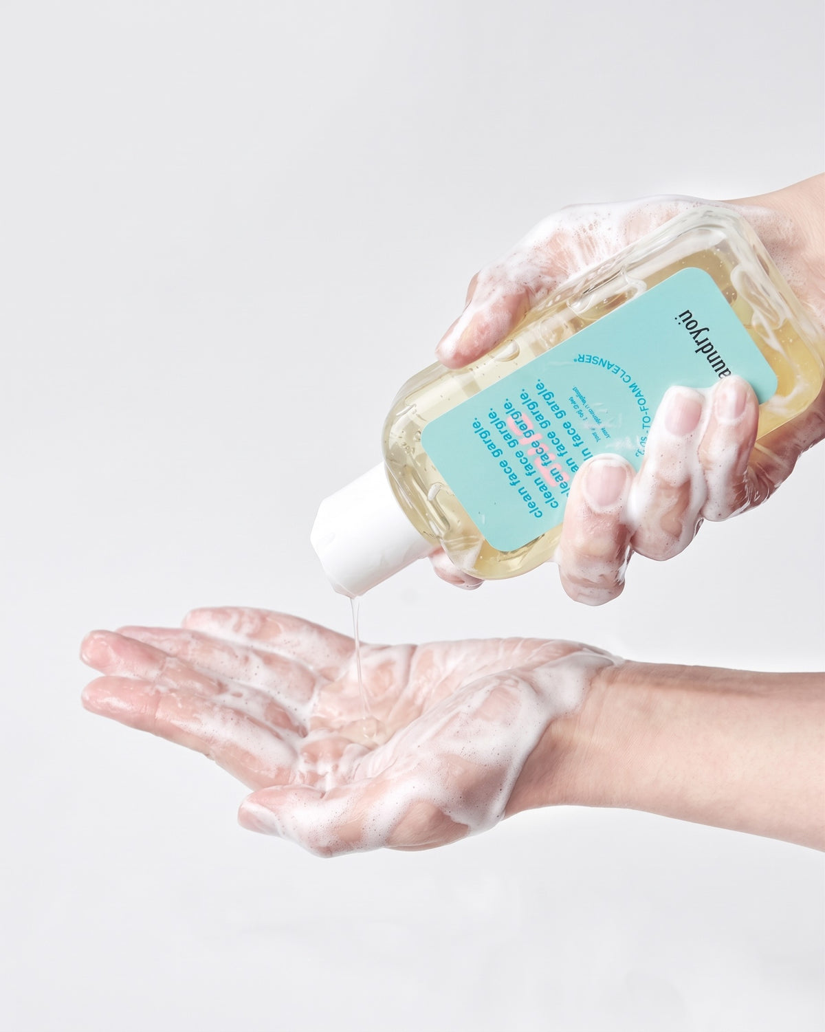 [ laundryou ] Clean Face Gargle Gel-to-Foam Cleanser Mild 160g