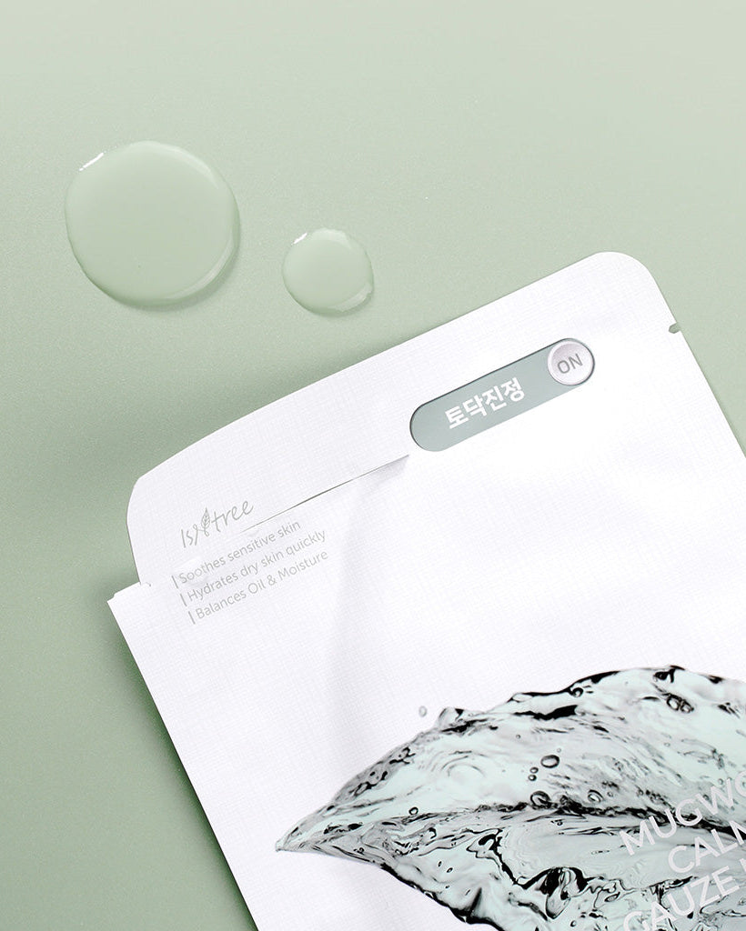 [ Isntree ] Mugwort Calming Gauze Mask 23g 10 Sheets