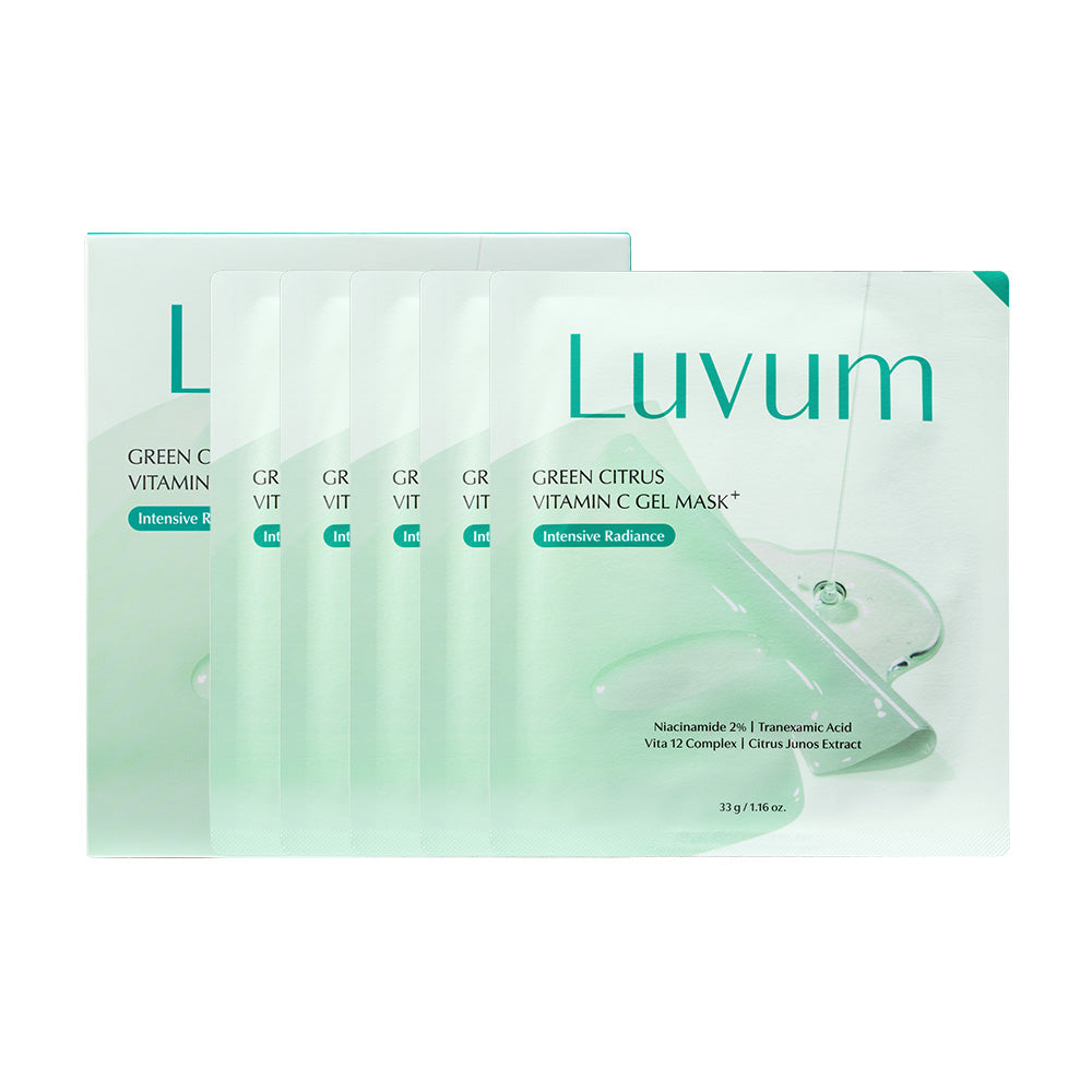 [ luvum ] Green Citrus Vitamin C Mask 28g 5 Sheets
