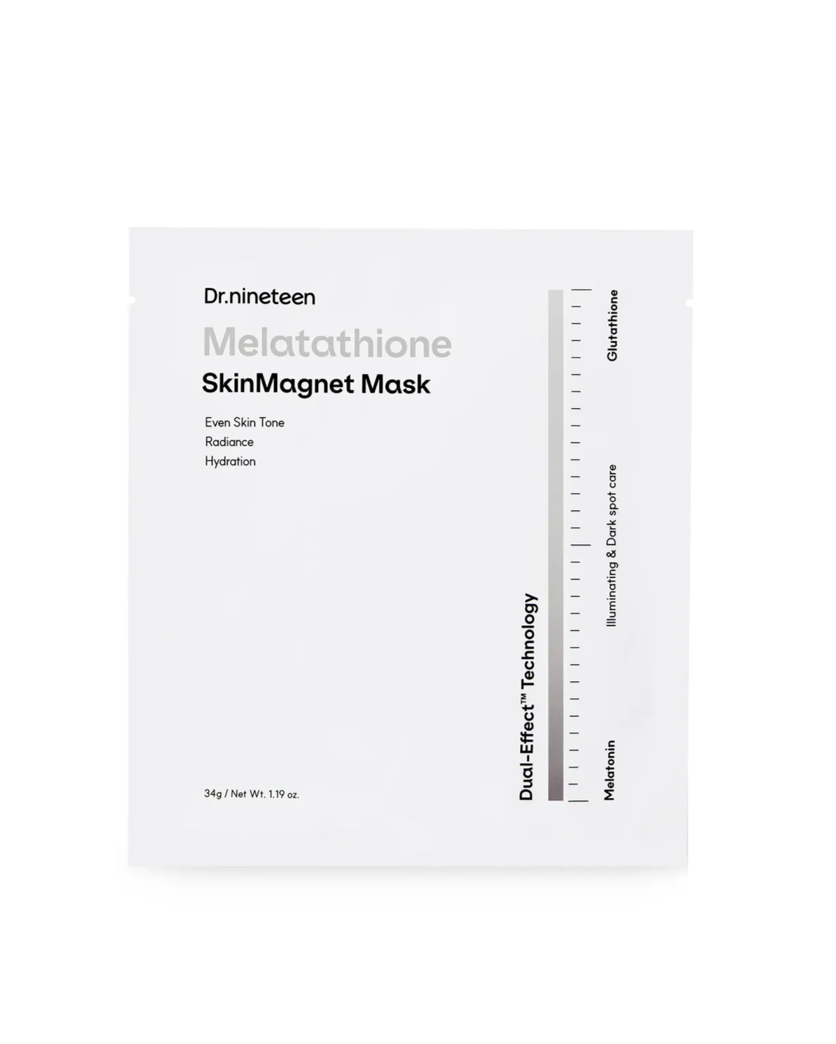 [ Dr.Nineteen ] Melatathione Skin Magnet Mask 34g 4ea