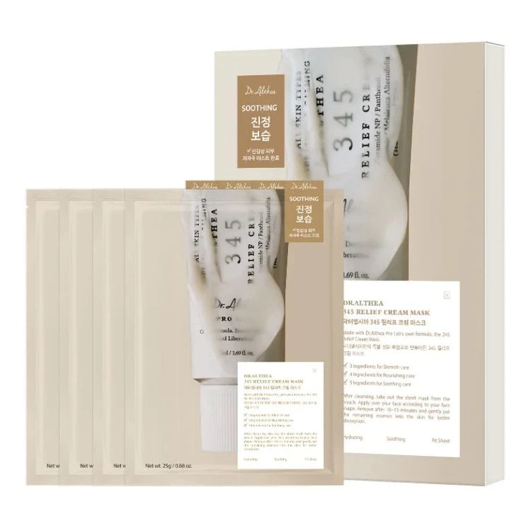 [ Dr.Althea ] 345 Relief Cream Mask 25g x 4ea